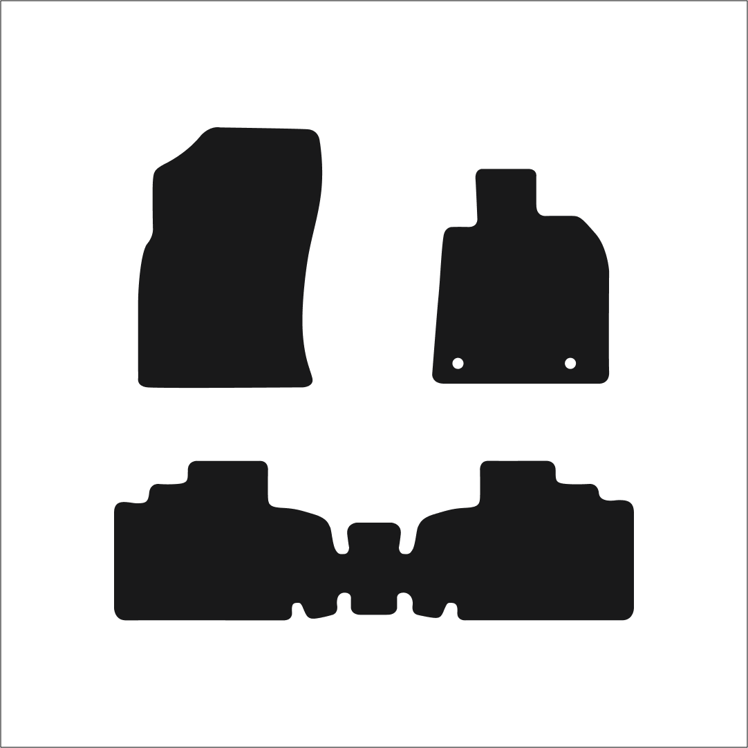 Toyota Camry (2019-2024) Car Mats Mat Shape