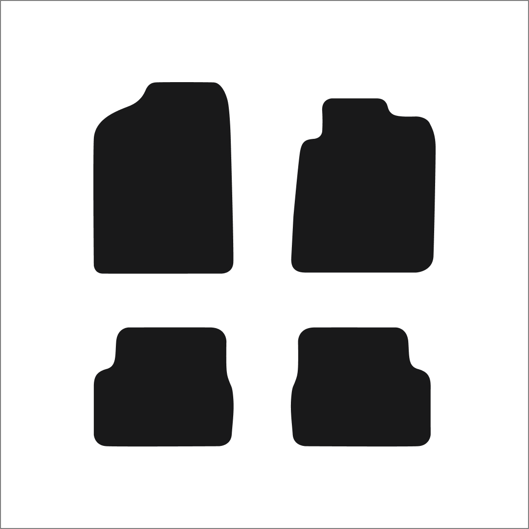 Toyota Celica (1999-2006) Car Mats Mat Shape