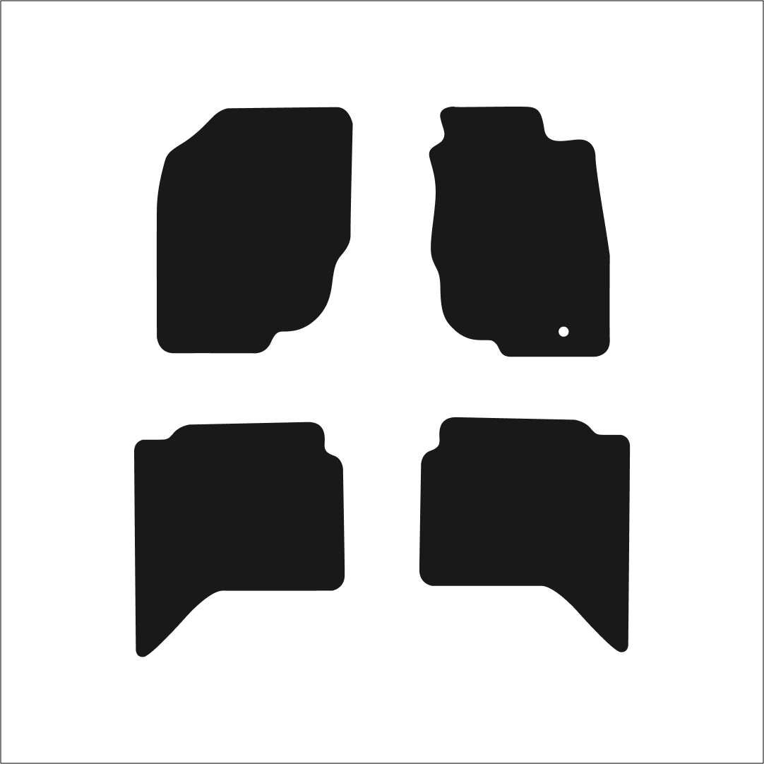 Toyota Hilux Double Cab 4WD (2005-2011) Car Mats Mat Shape