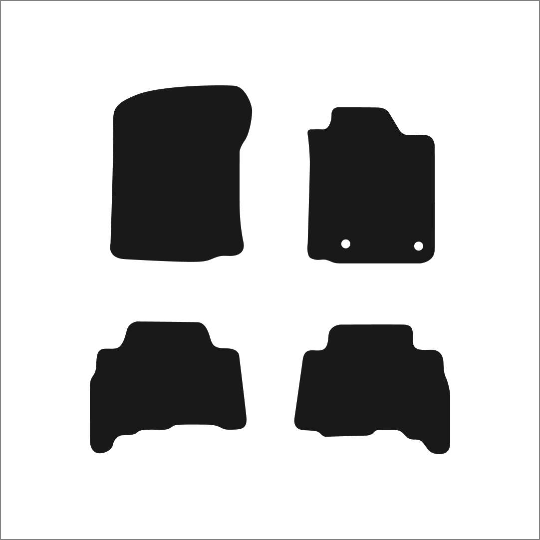 Toyota Land Cruiser (2013-2020) Car Mats Mat Shape