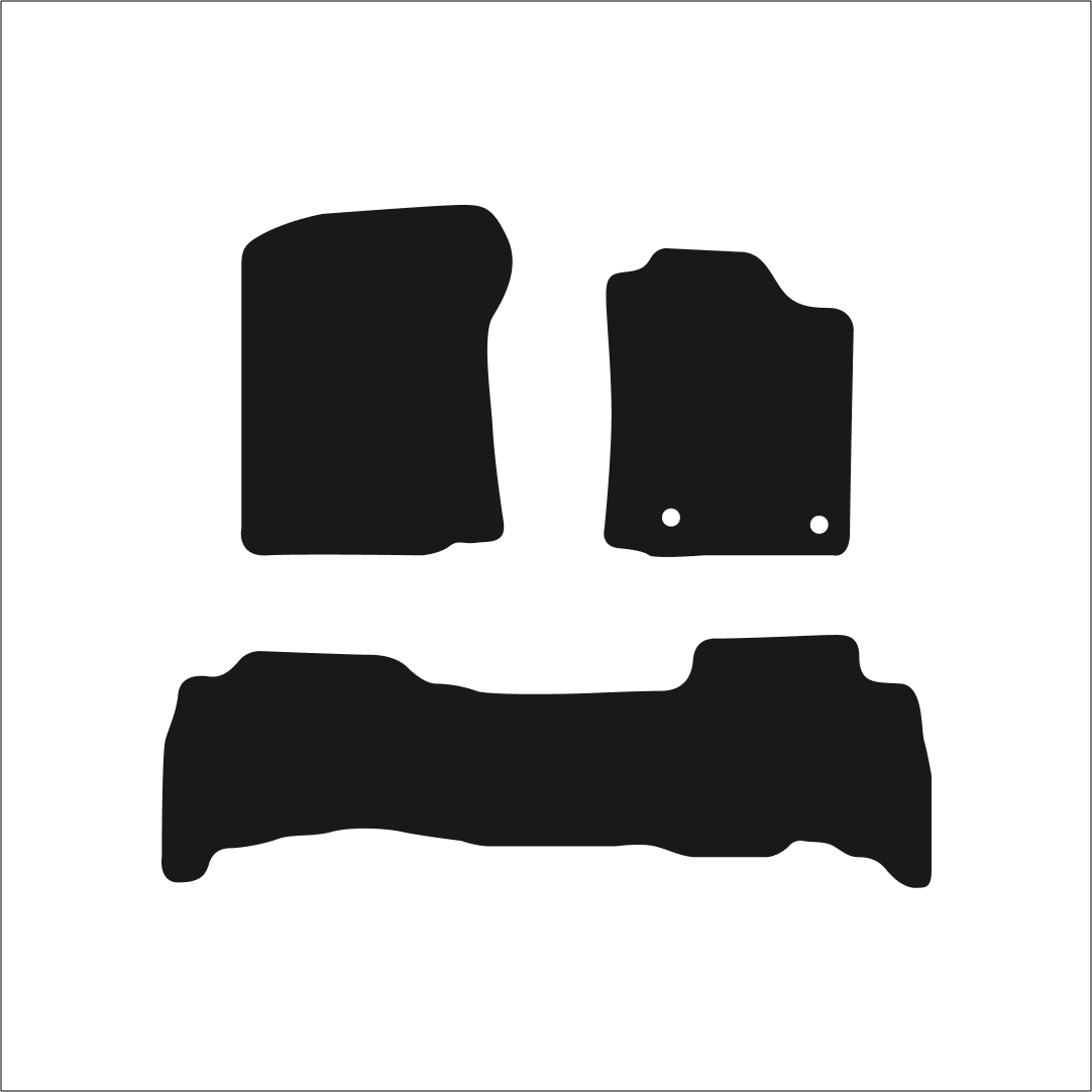 Toyota Land Cruiser (2020-2024) Car Mats Mat Shape