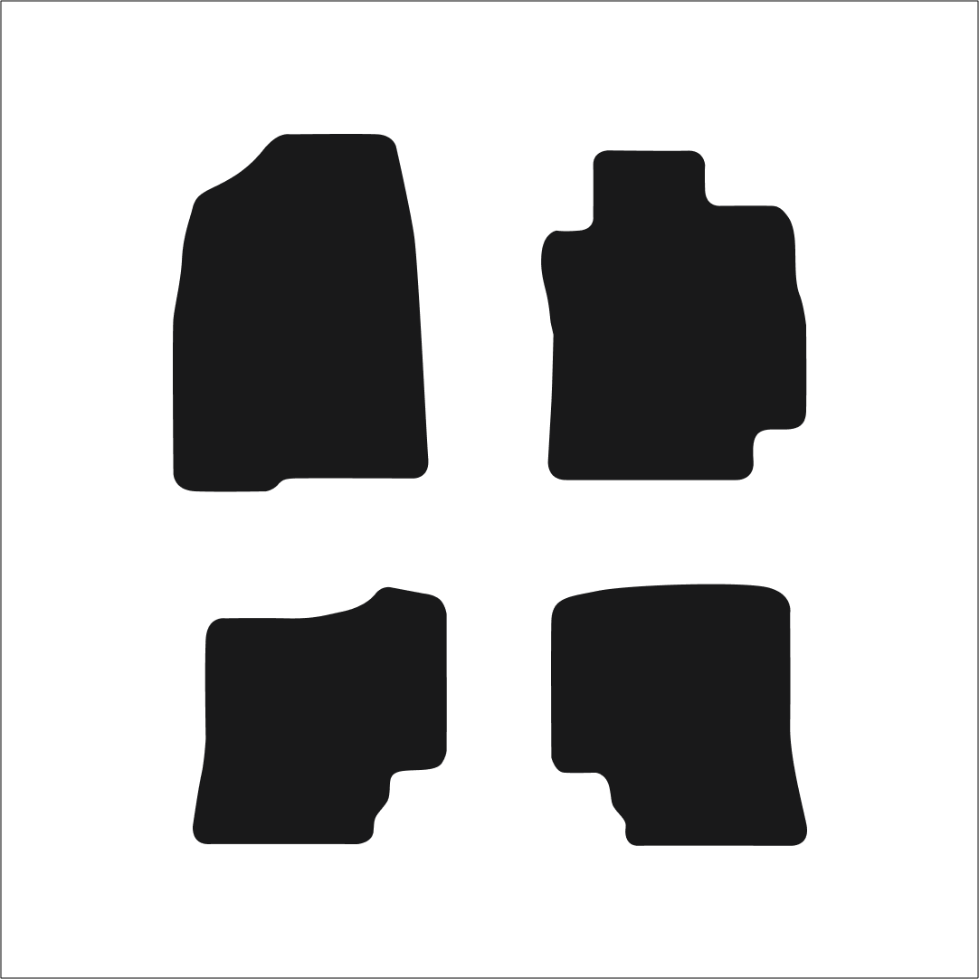 Toyota Prius (2005-2009) Car Mats Mat Shape