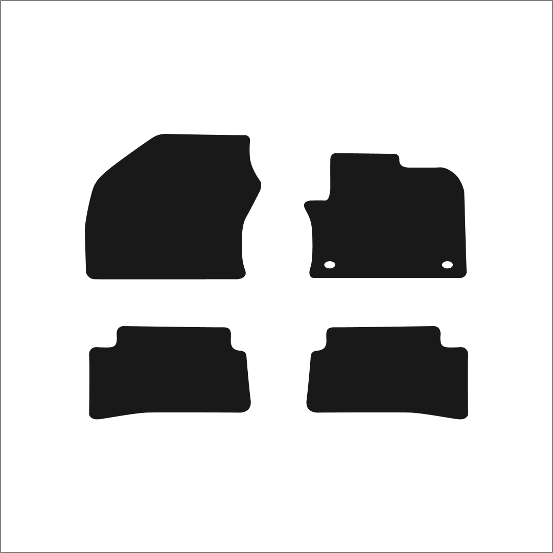 Toyota Prius Hybrid (2015-2024) Car Mats Mat Shape