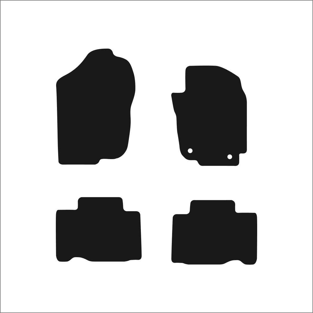 Toyota Rav4 Hybrid (2017-2019) Car Mats Mat Shape