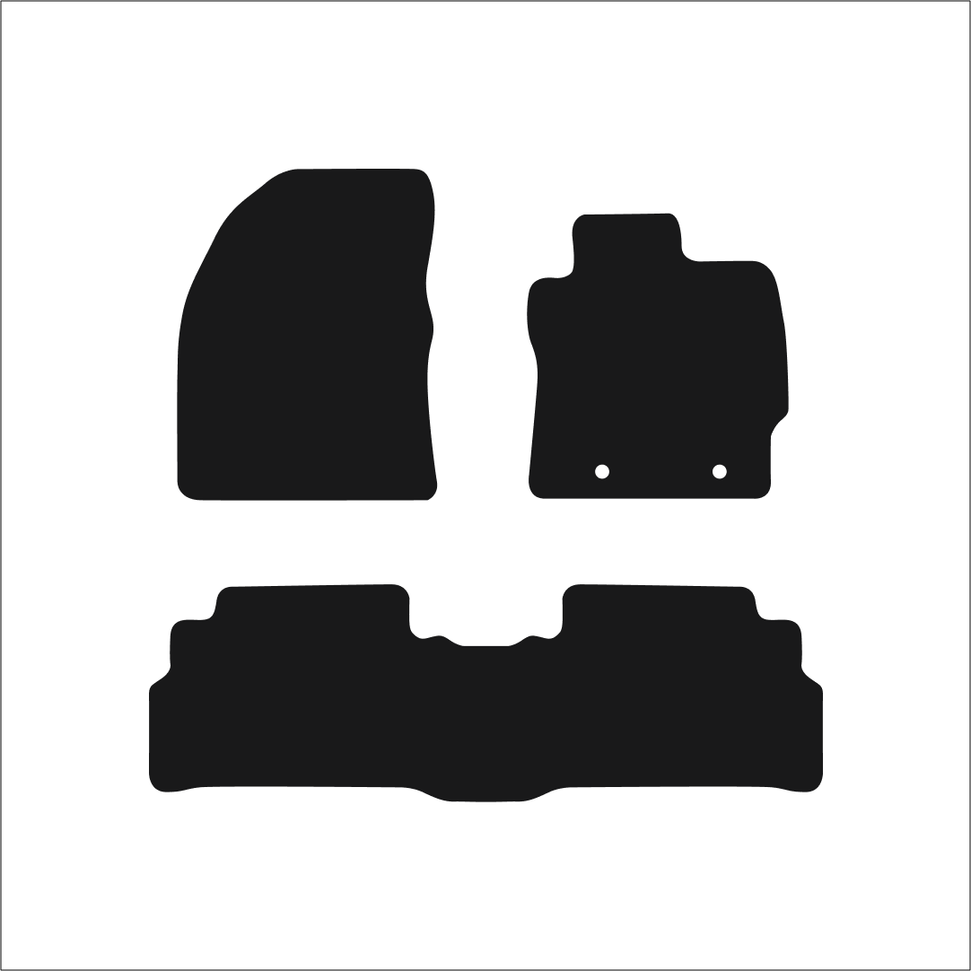 Toyota Verso (2009-2012) Car Mats Mat Shape