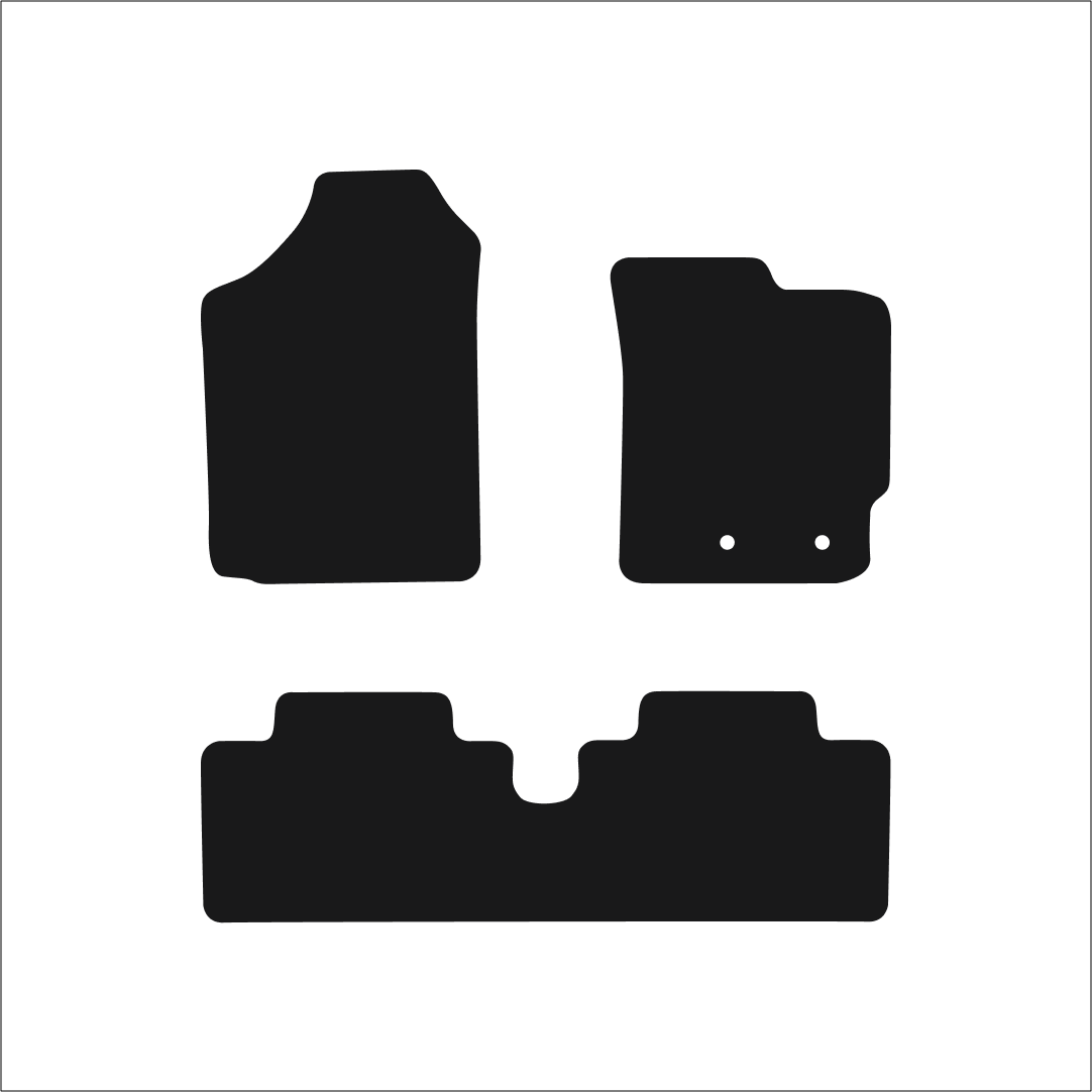 Toyota Yaris 5d (2006-2011) Car Mats Mat Shape