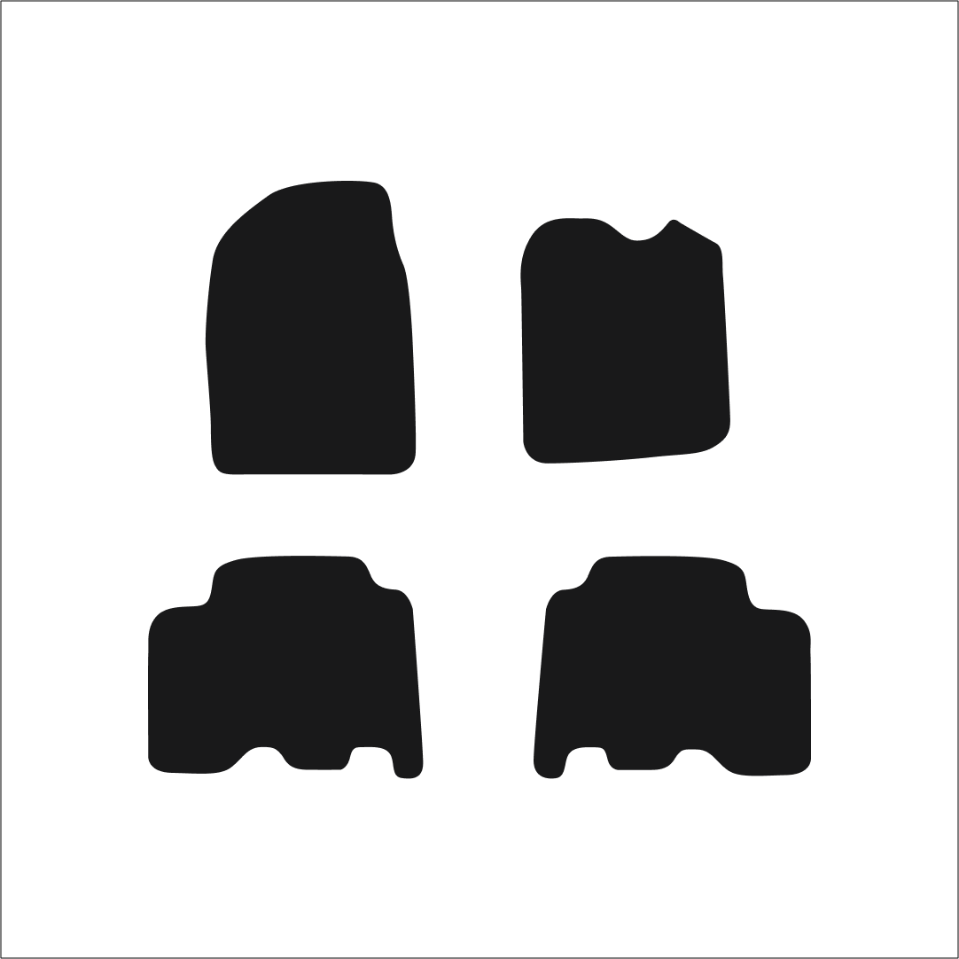 Toyota Yaris Verso (2000-2006) Car Mats Mat Shape