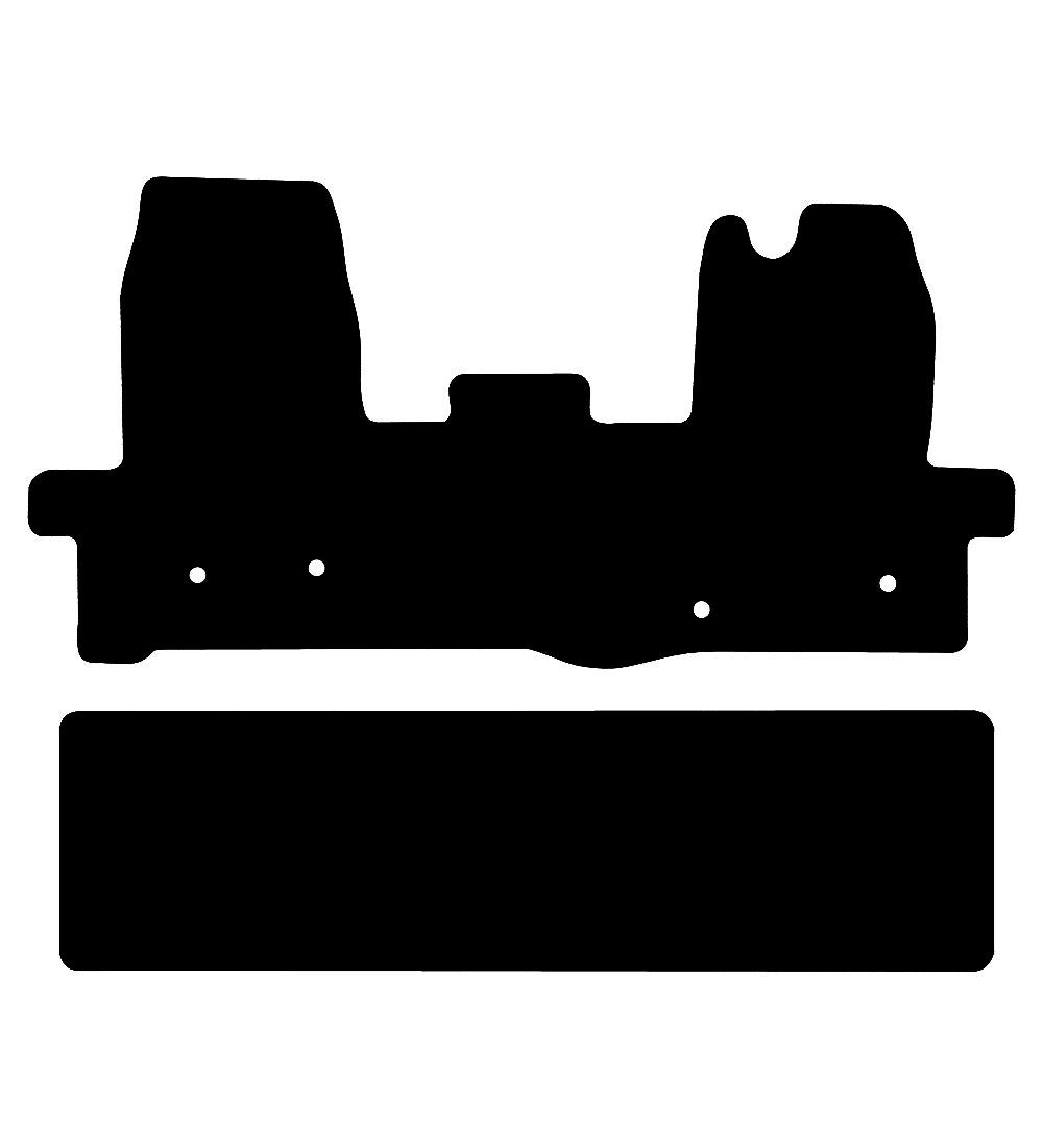 Ford Transit Crew Cab Van (2016-2024) Van Mat (Rear Section) Mat Shape