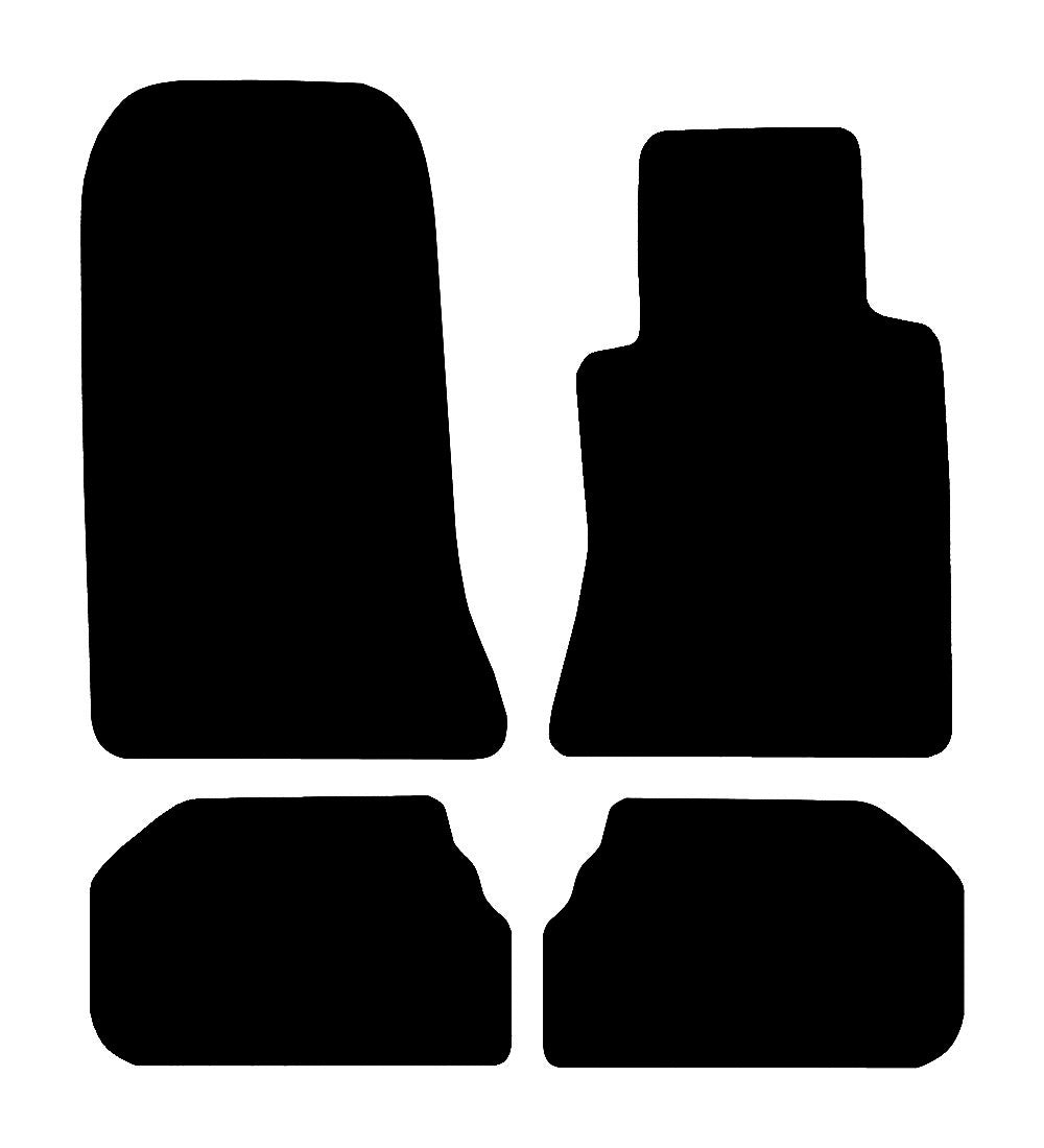 Mercedes E-Class Convertible (1991-1997) Car Mats (W124) Mat Shape