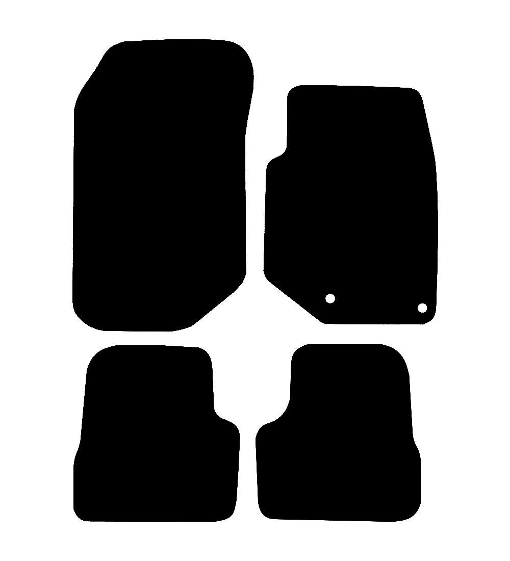 Peugeot 208 (2020-2026) Car Mats Mat Shape