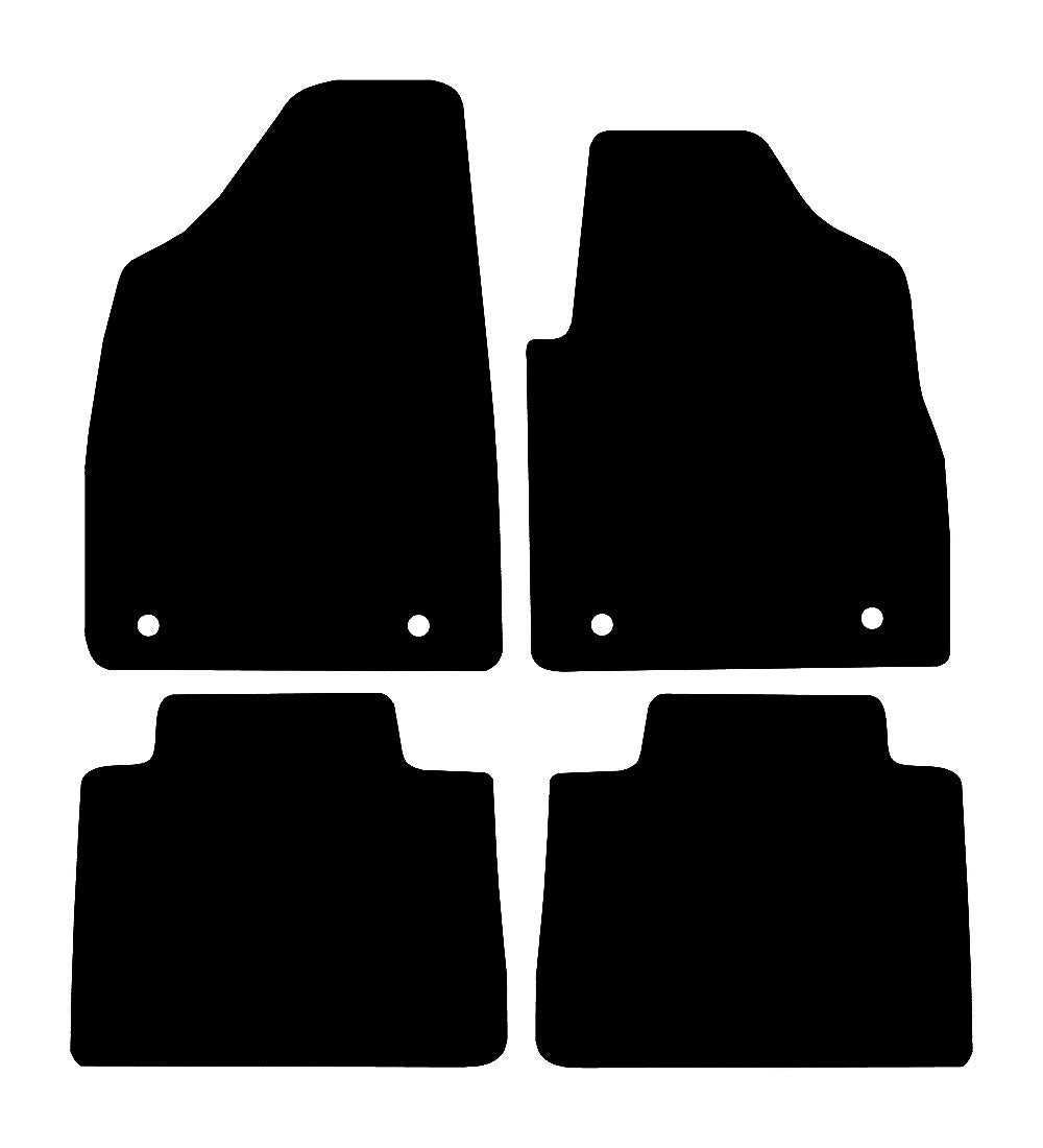 MG HS  (2024-2025) Car Mats Mat Shape