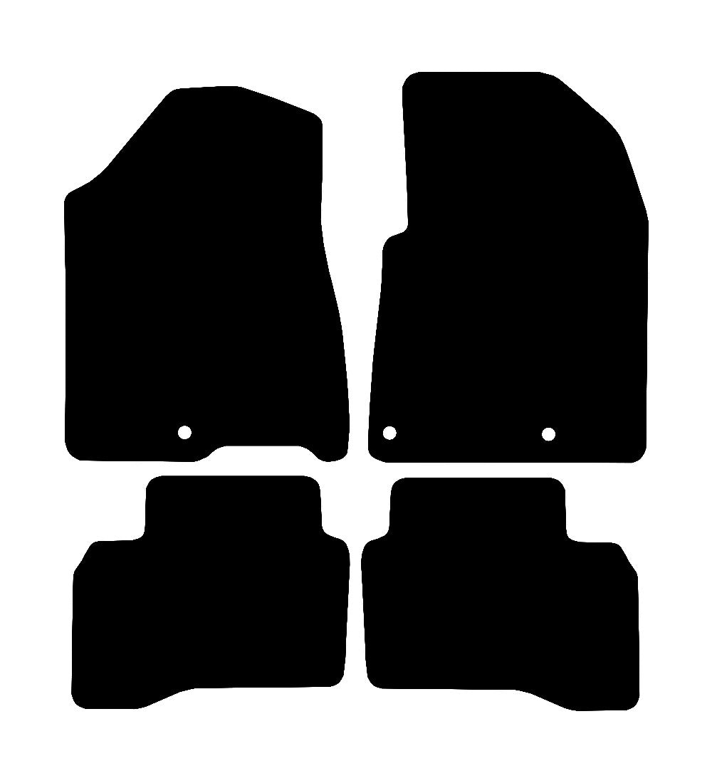 Kia Niro Hybrid (2016-2022) Car Mats Mat Shape