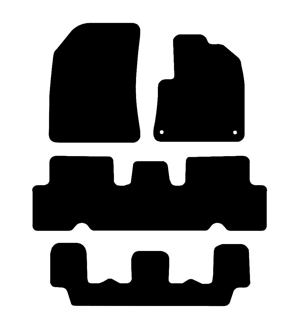 Citroen C4 Grand Spacetourer (2018-2024) Car Mats Mat Shape