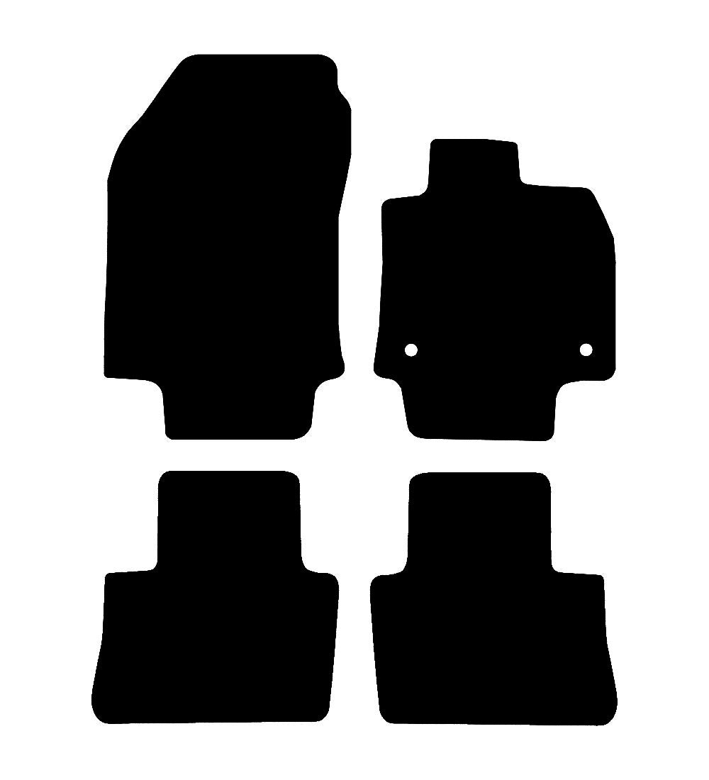 Toyota Rav4 Hybrid (2019-2026) Car Mats (4 pc) Mat Shape