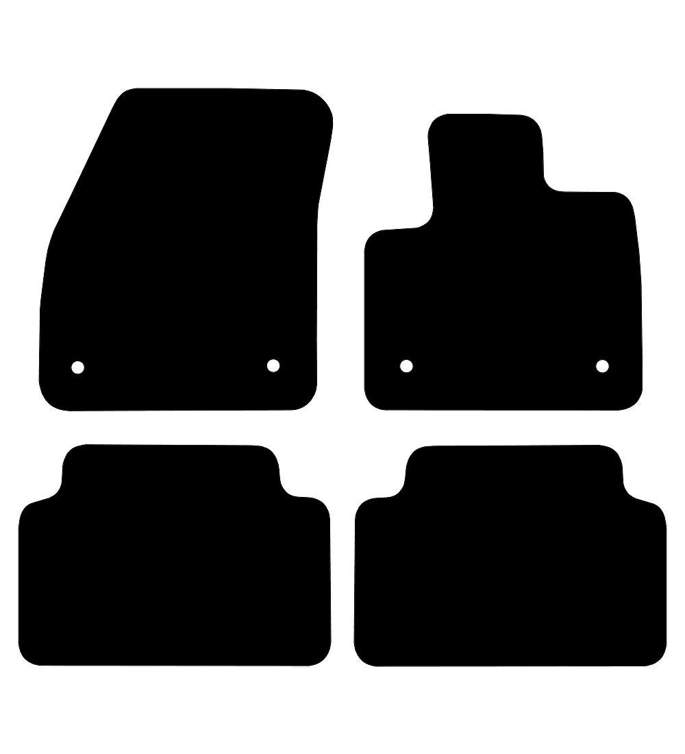 Land Rover Range Rover Evoque P200 (2019-2024) Car Mats (8-clips) Mat Shape