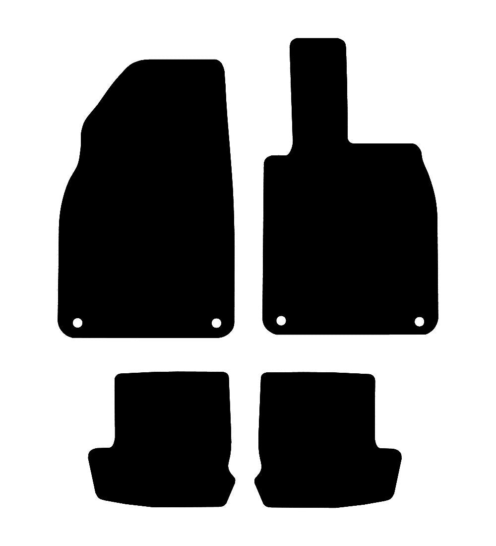 Porsche 911 (2013-2024) Car Mats Mat Shape