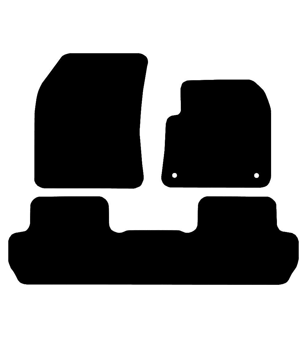 DS Automobiles DS7 (2018-2023) Car Mats Mat Shape