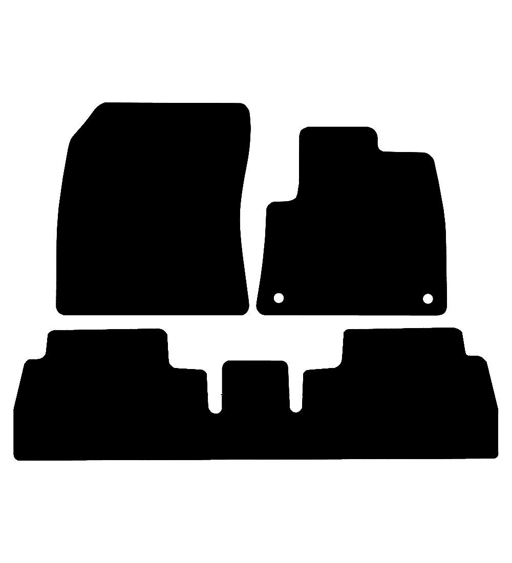 Peugeot Rifter (2018-2026) Car Mats Mat Shape