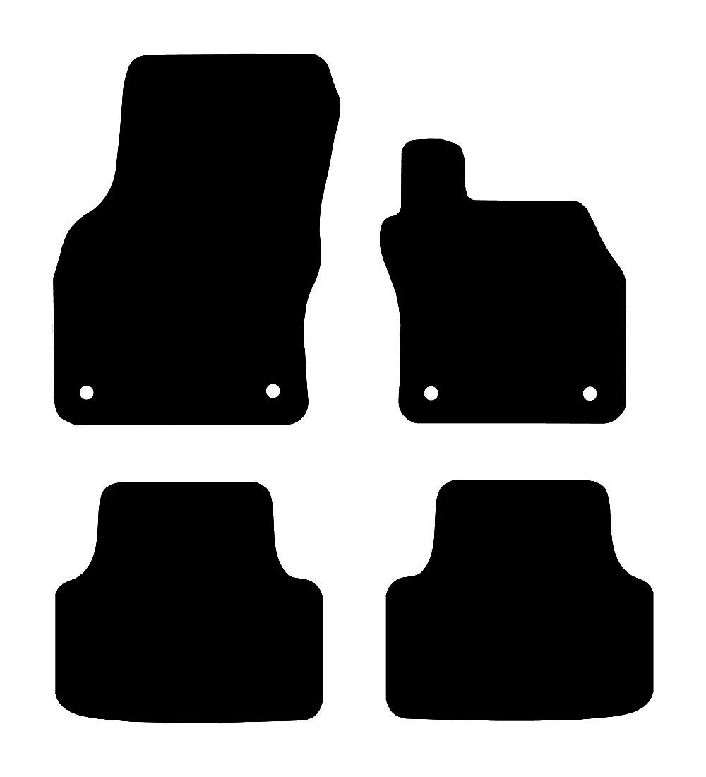 Skoda Octavia Estate & Hatchback (2021-2024) Car Mats Mat Shape