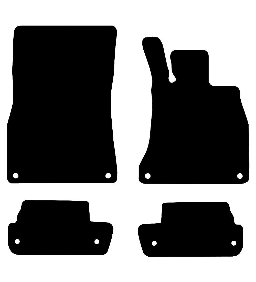 Mercedes S-Class Coupe C217 (2013-2024) Car Mats Mat Shape