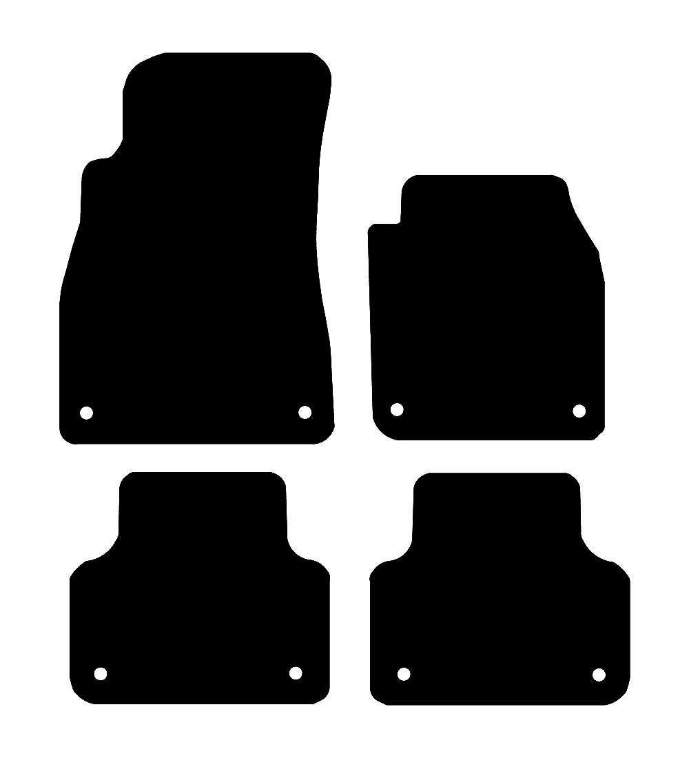 Audi Q8 (2019-2025) Car Mats (E-Tron) Mat Shape