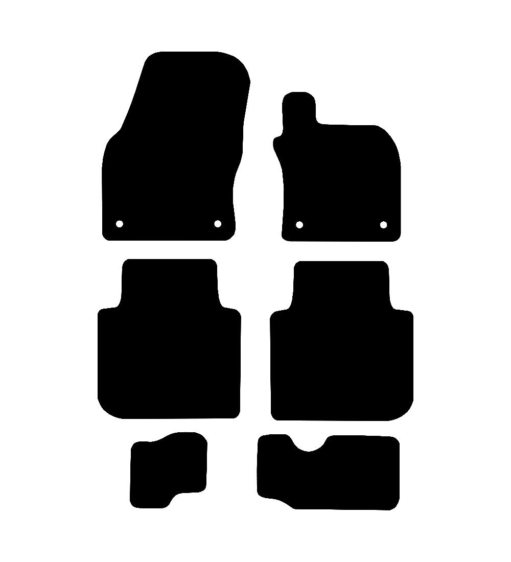 Volkswagen Tiguan (2024-2025) Car Mats Mat Shape