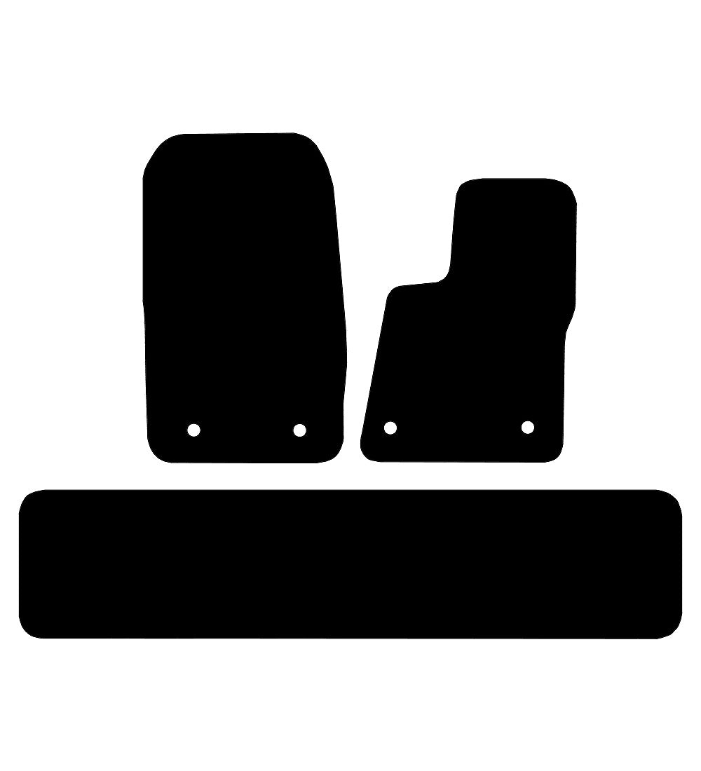 Ford Transit Custom Crew Cab Automatic (2018-2020) Van Mats Mat Shape