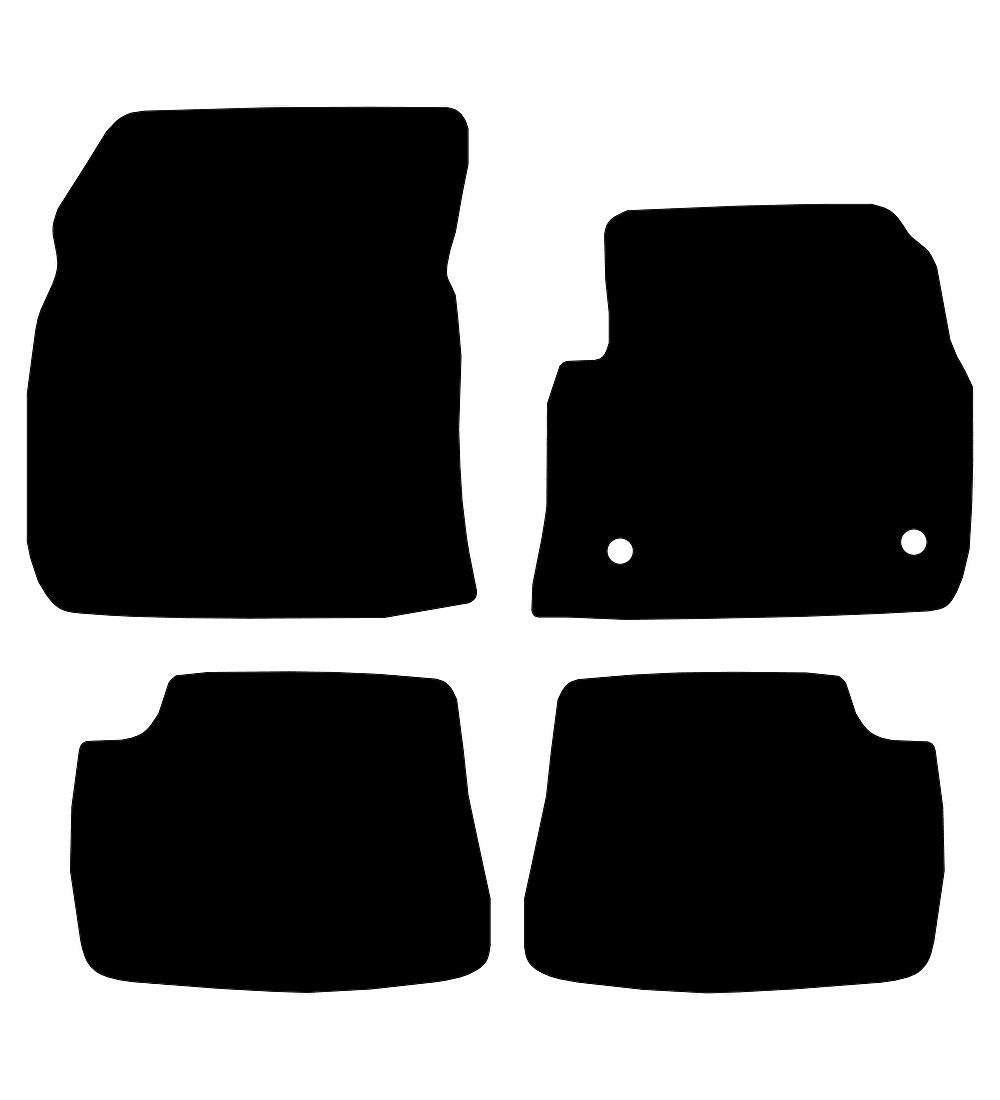 Jeep Avenger (2023-2024) Car Mats (Electric) Mat Shape
