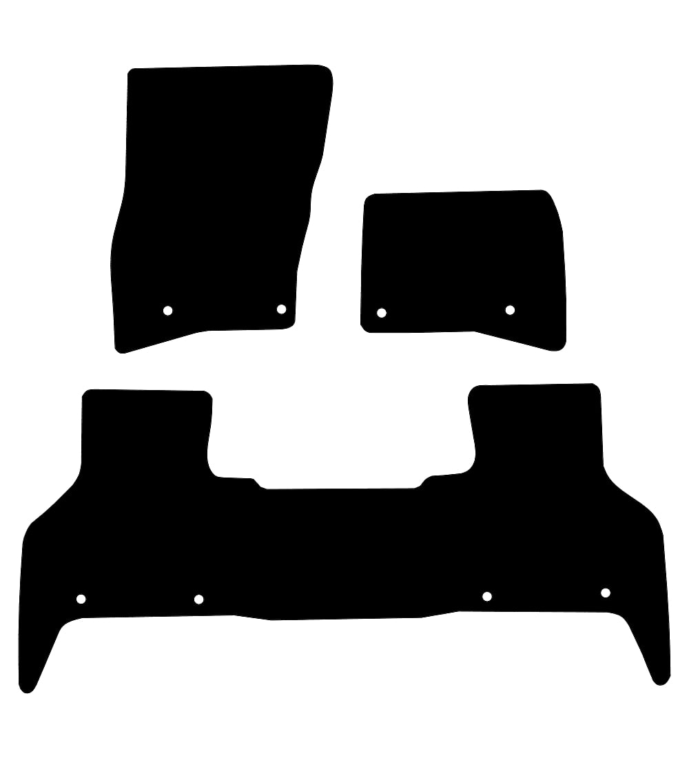 Land Rover 110 (2020-2024) Car Mats (5 Seat - 3 pc) Mat Shape