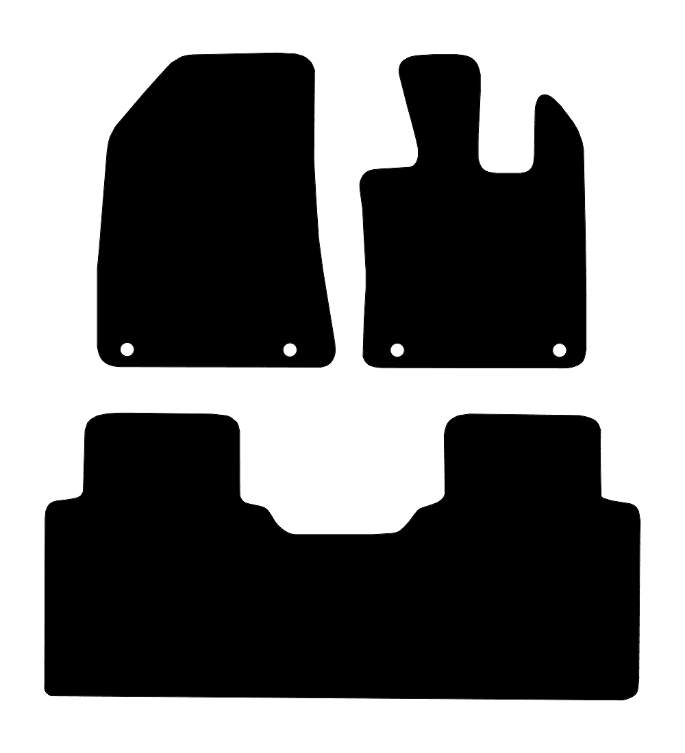 MG HS  (2024-2026) Car Mats (1 pc rear mat) Mat Shape