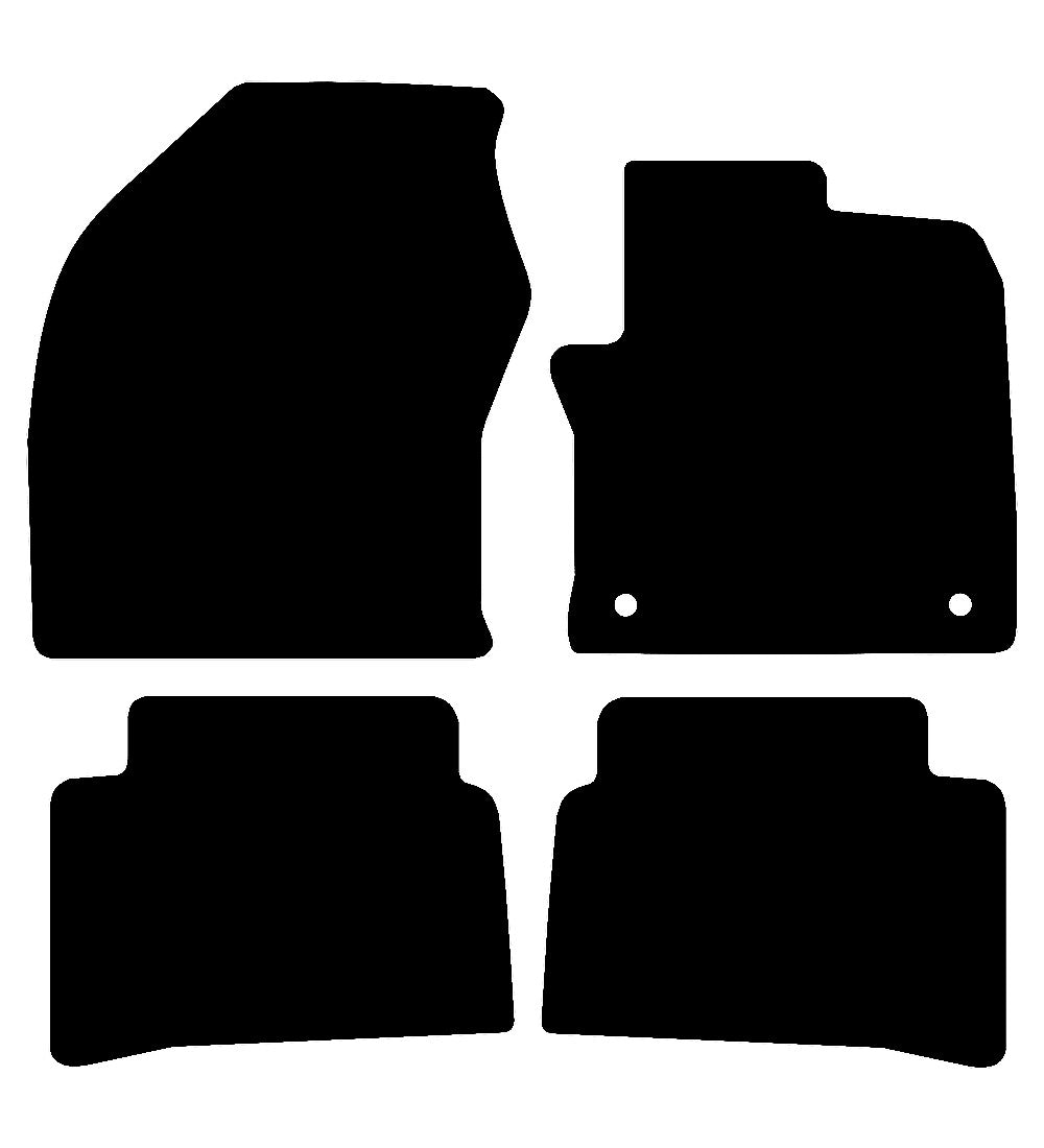 Toyota Prius Hybrid (2015-2024) Car Mats (Taxi Version) Mat Shape