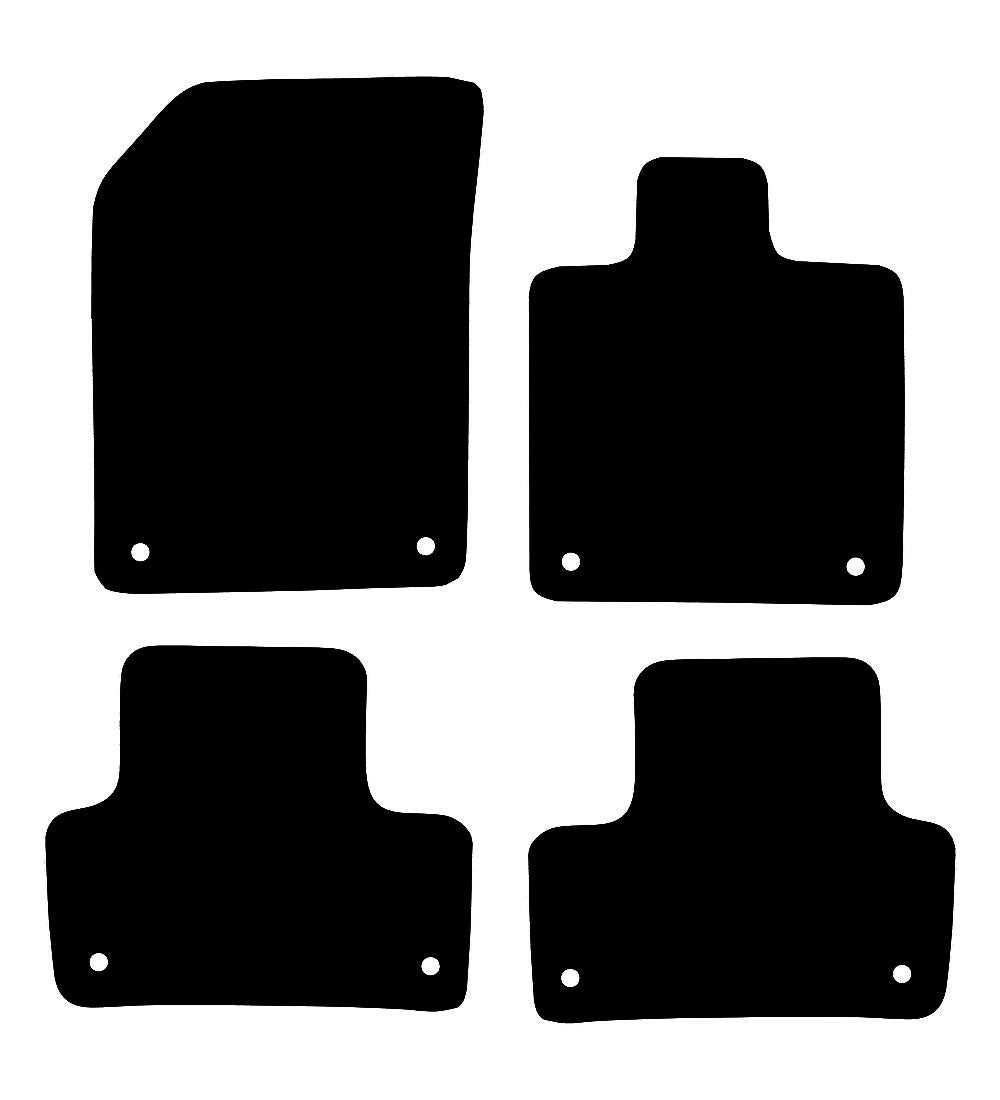 Volvo XC60 (2017-2024) Car Mats (4 clips) Mat Shape