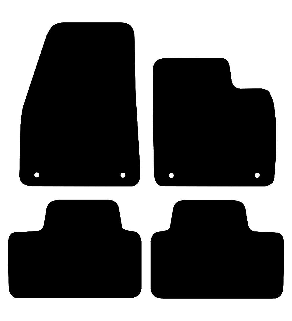 Volvo XC40 Manual (2018-2025) Car Mats Mat Shape
