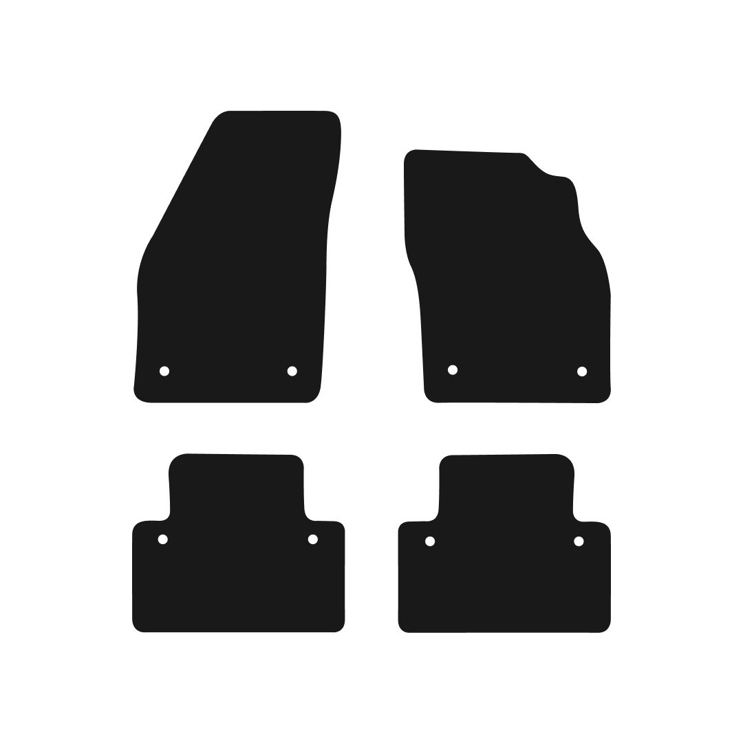 Volvo S40 & V40 (2004-2012) Car Mats (With Clips) Mat Shape