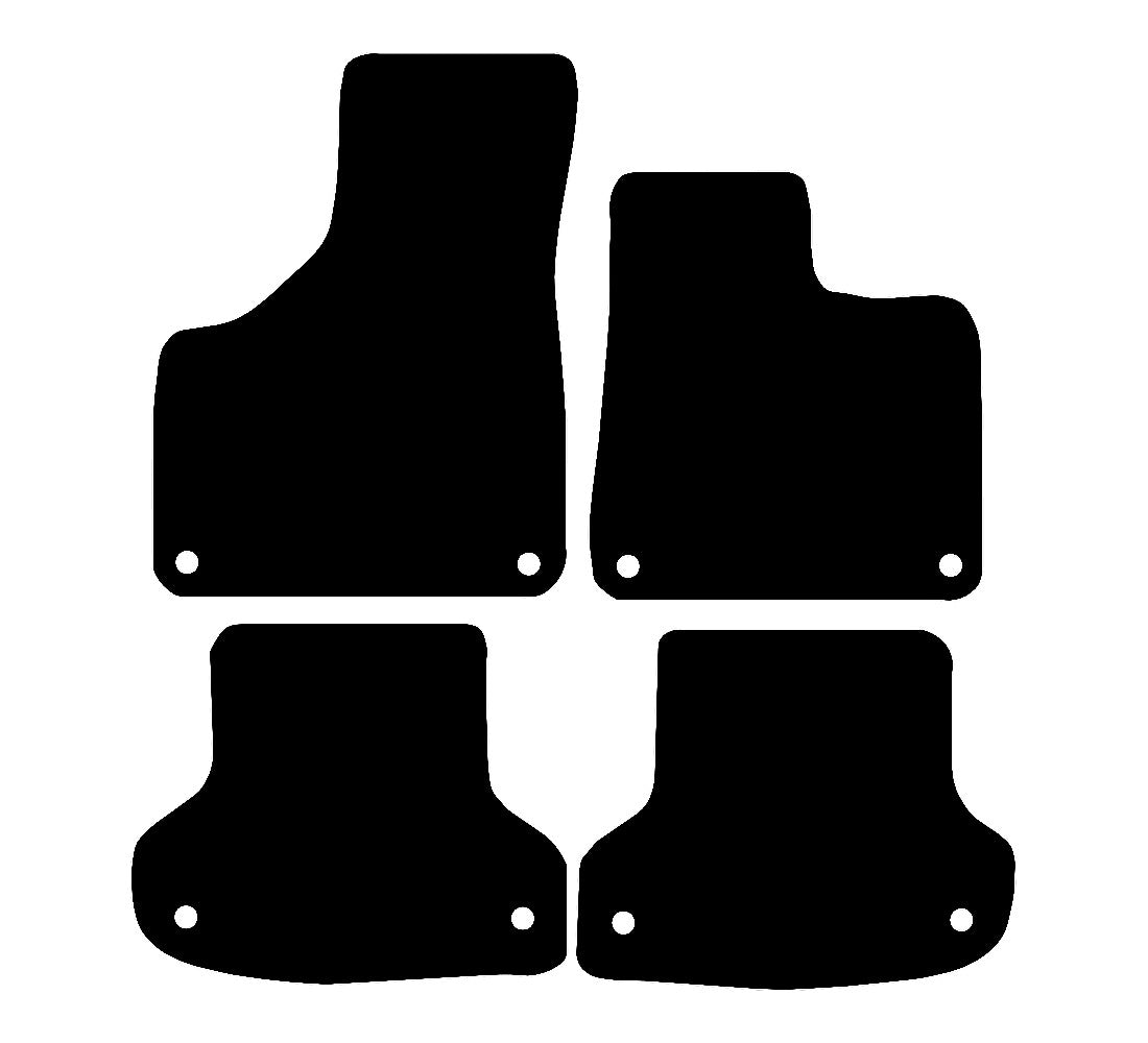 Audi A3 Cabriolet (2008-2012) Car Mats (4-clips) Mat Shape