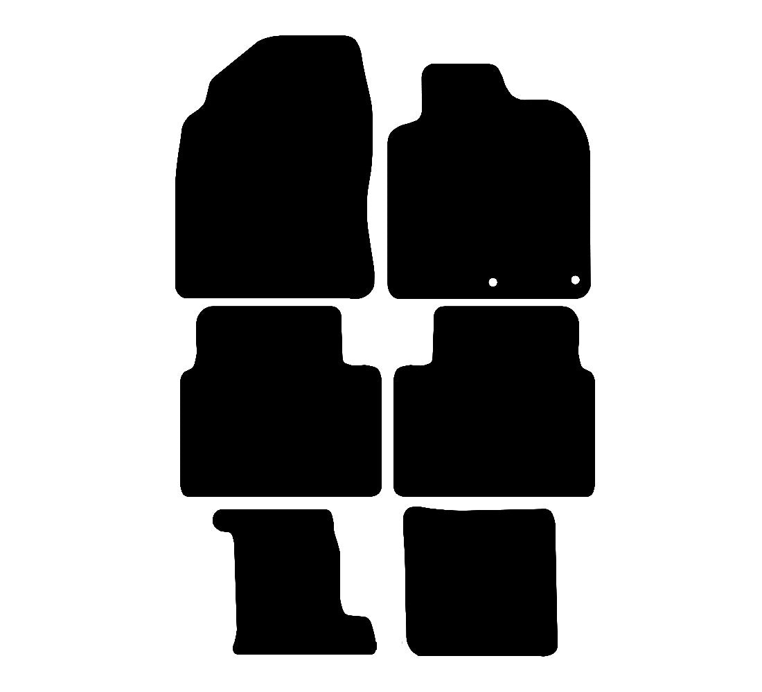 Nissan Qashqai (J11) (2014-2021) Car Mats Mat Shape