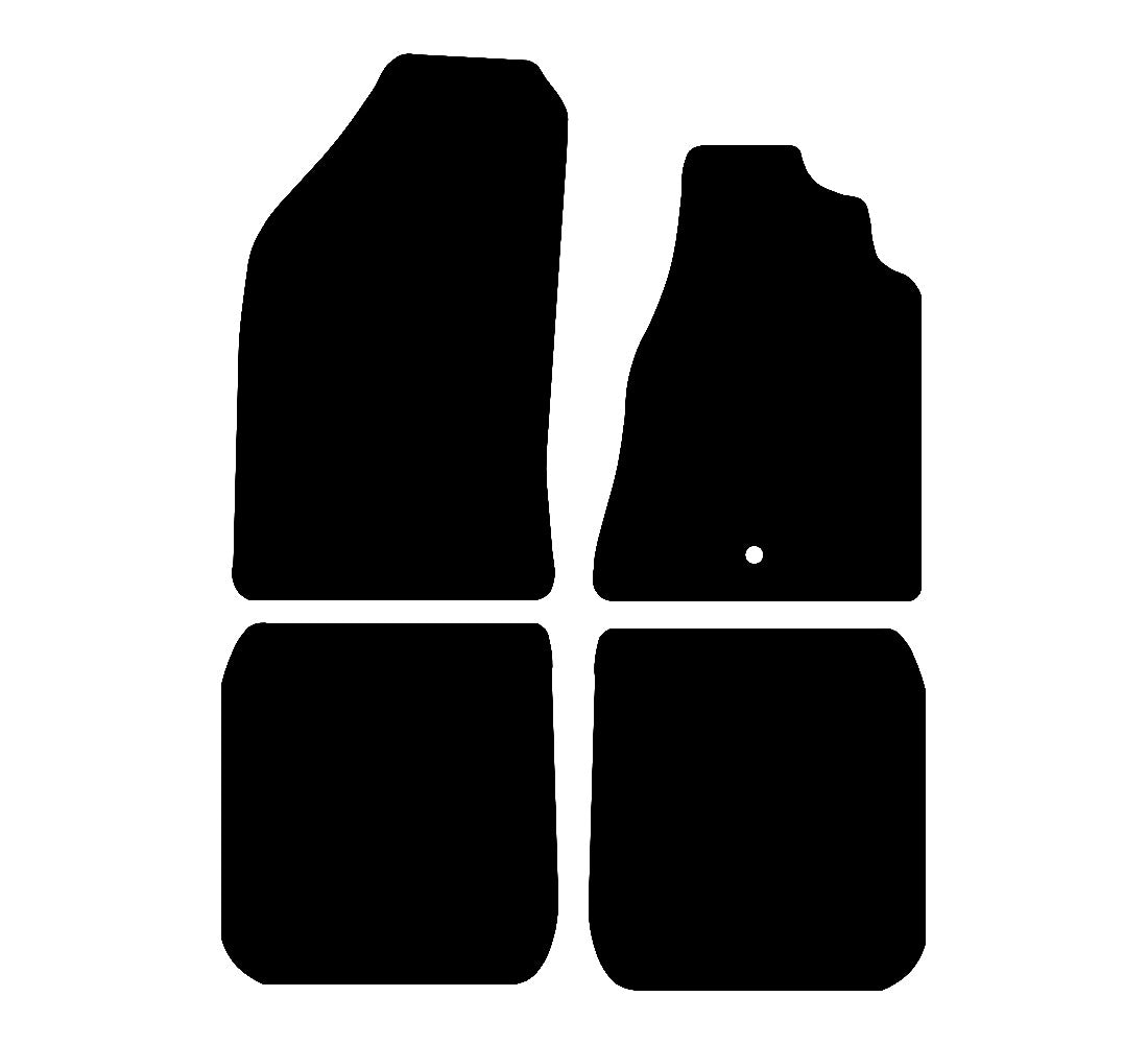 Audi 80 (MK B4) (1991-1996) Car Mats (1 Clip) Mat Shape