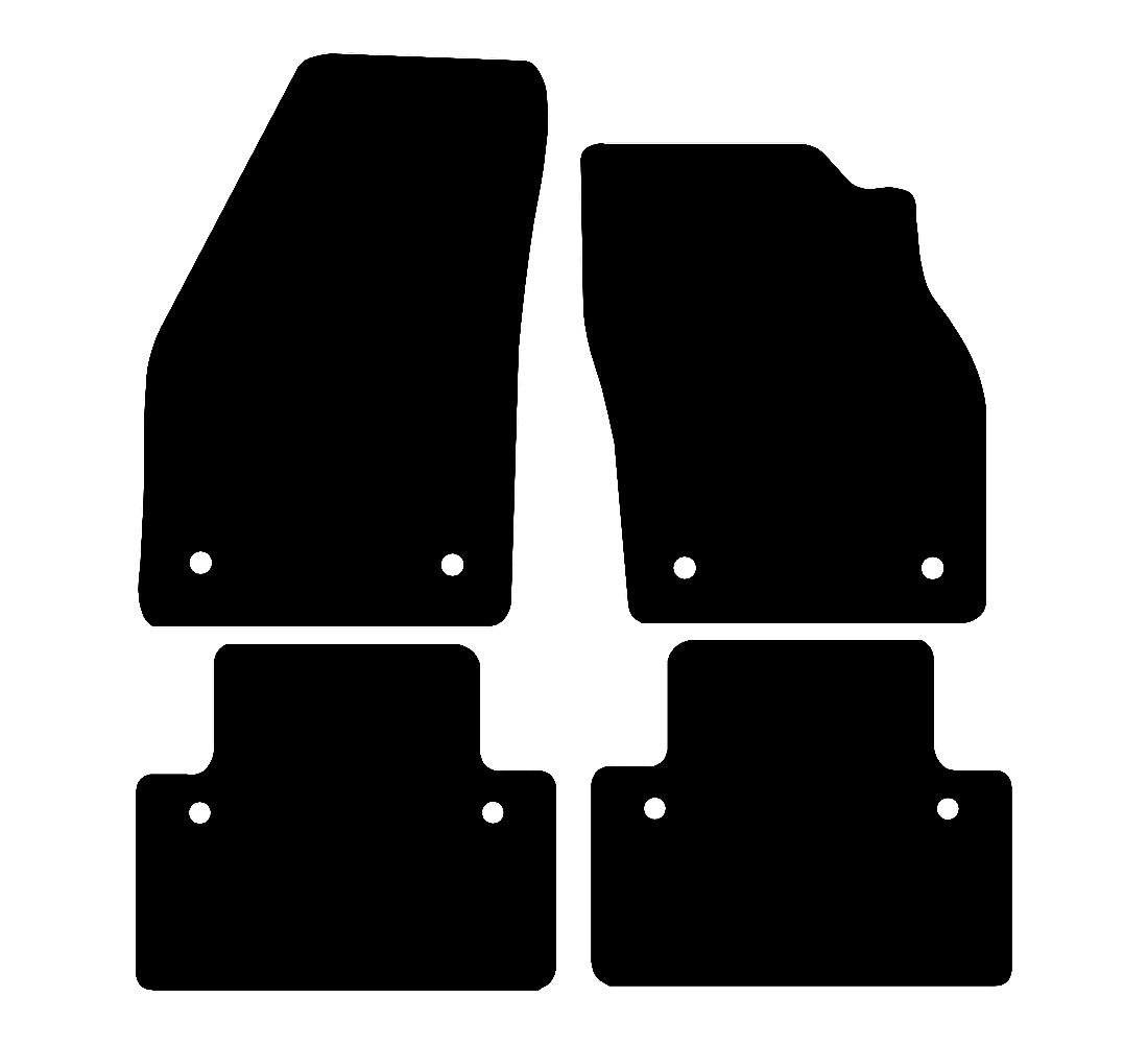 Volvo C30 Automatic (2007-2013) Car Mats Mat Shape