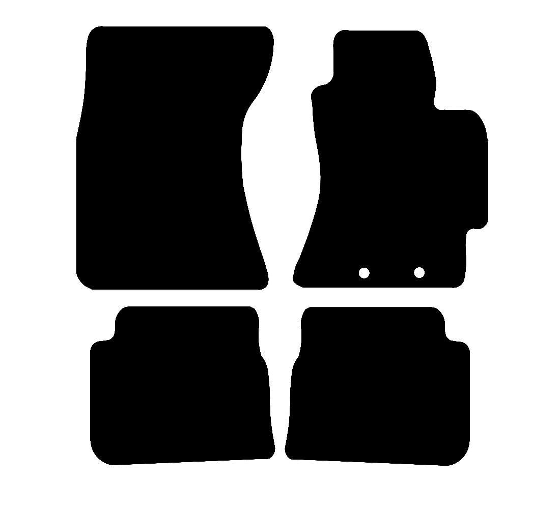 Subaru Forester (2009-2013) Car Mats Mat Shape