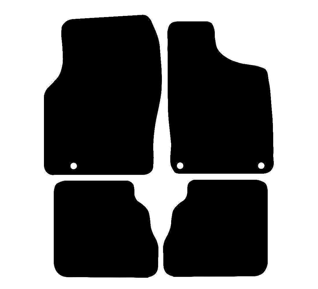 Saab 9-3 (1998-2002) Car Mats Mat Shape