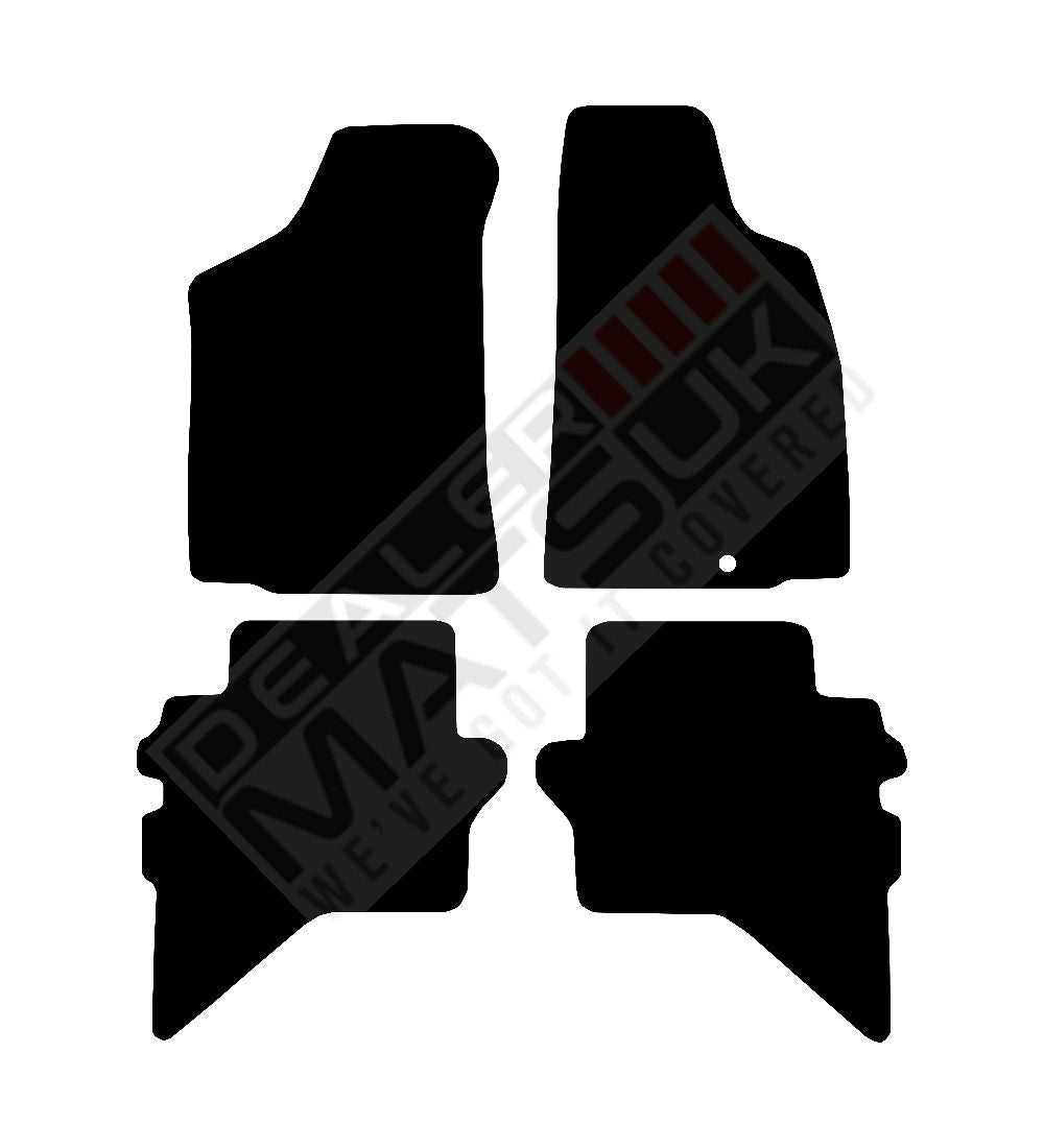 Ford Ranger Double Cab (2006-2012) Car Mats Mat Shape