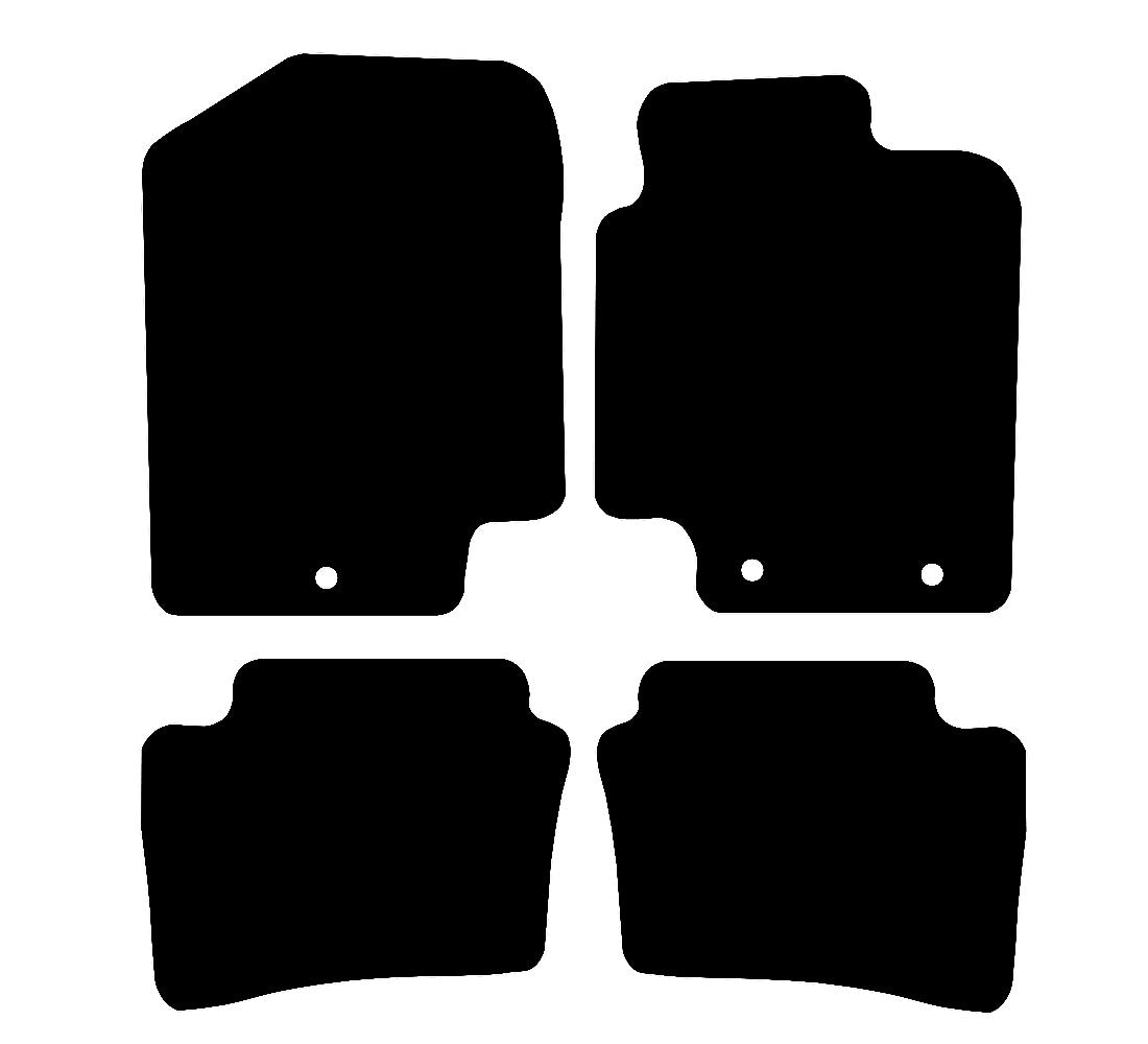 Hyundai i20 (2010-2014) Car Mats (4 clips) Mat Shape