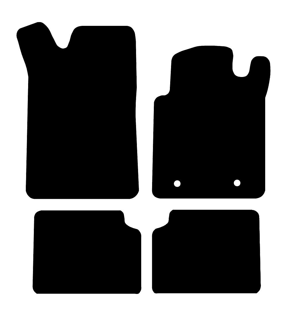 Renault Kangoo (2003-2009) Car Mats (5 Seat) Mat Shape