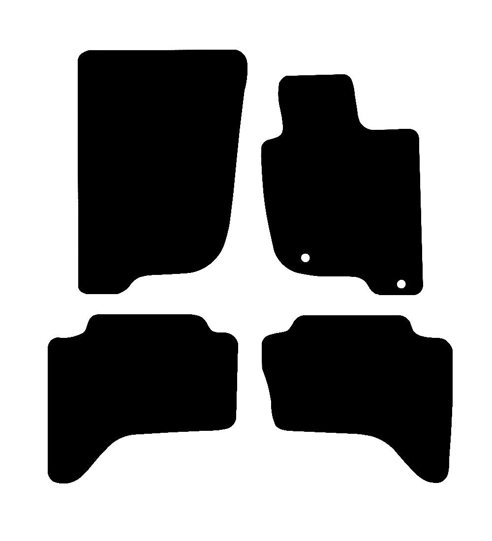 Mitsubishi L200 Life Double Cab (2006-2015) Car Mats Mat Shape