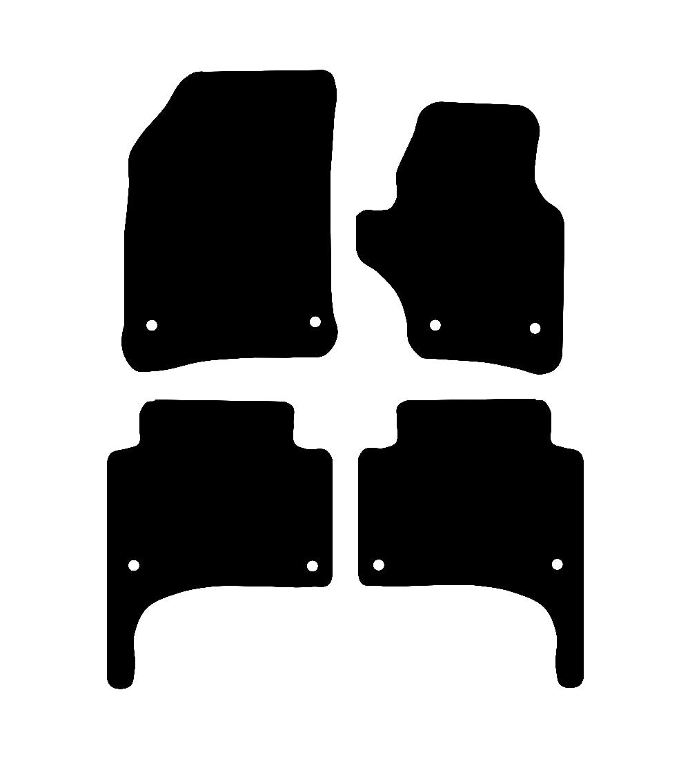 Porsche Cayenne (2003-2009) Car Mats (No Clips) Mat Shape