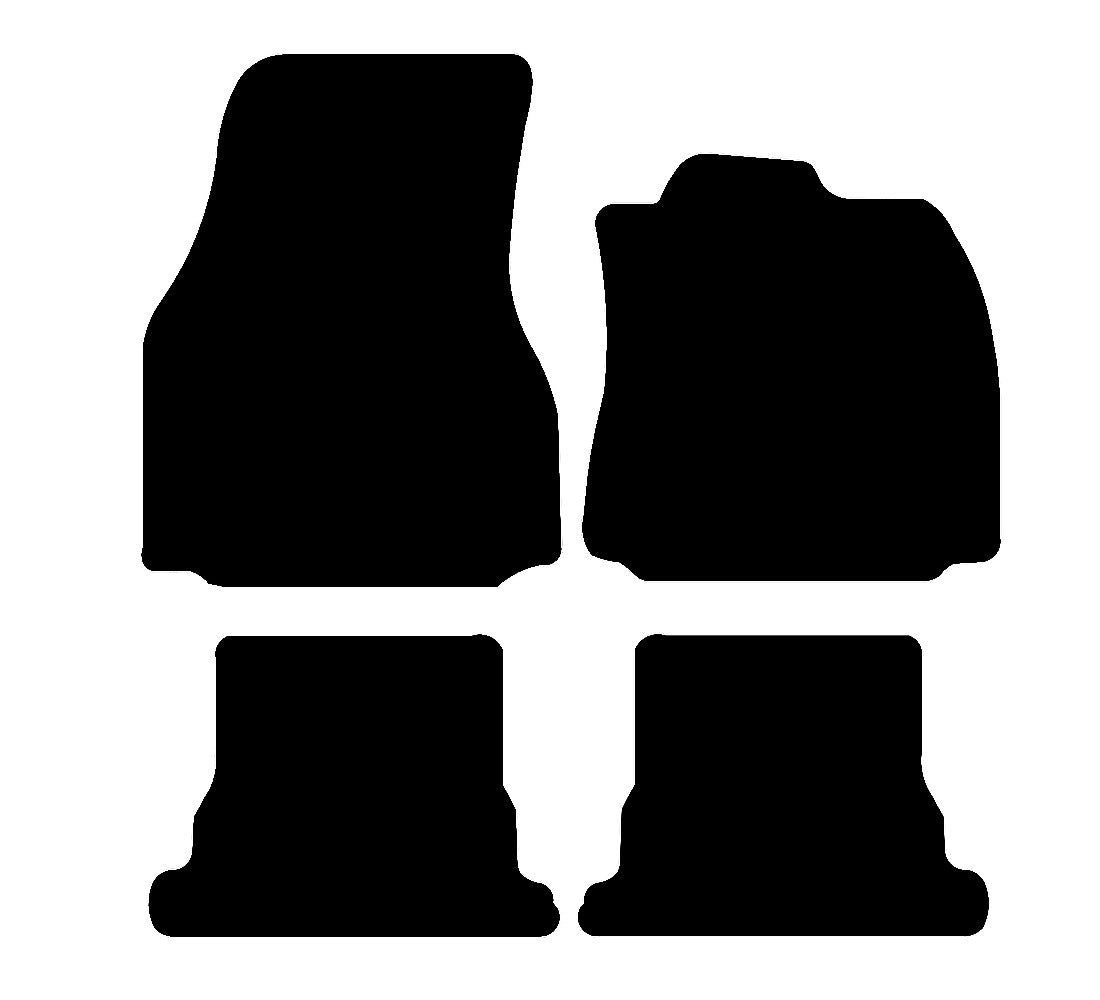 Renault Megane CC (2002-2010) Car Mats Mat Shape