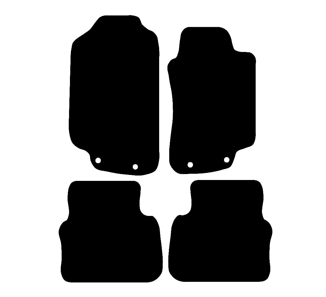 Saab 9-5 (1997-2005) Car Mats Mat Shape
