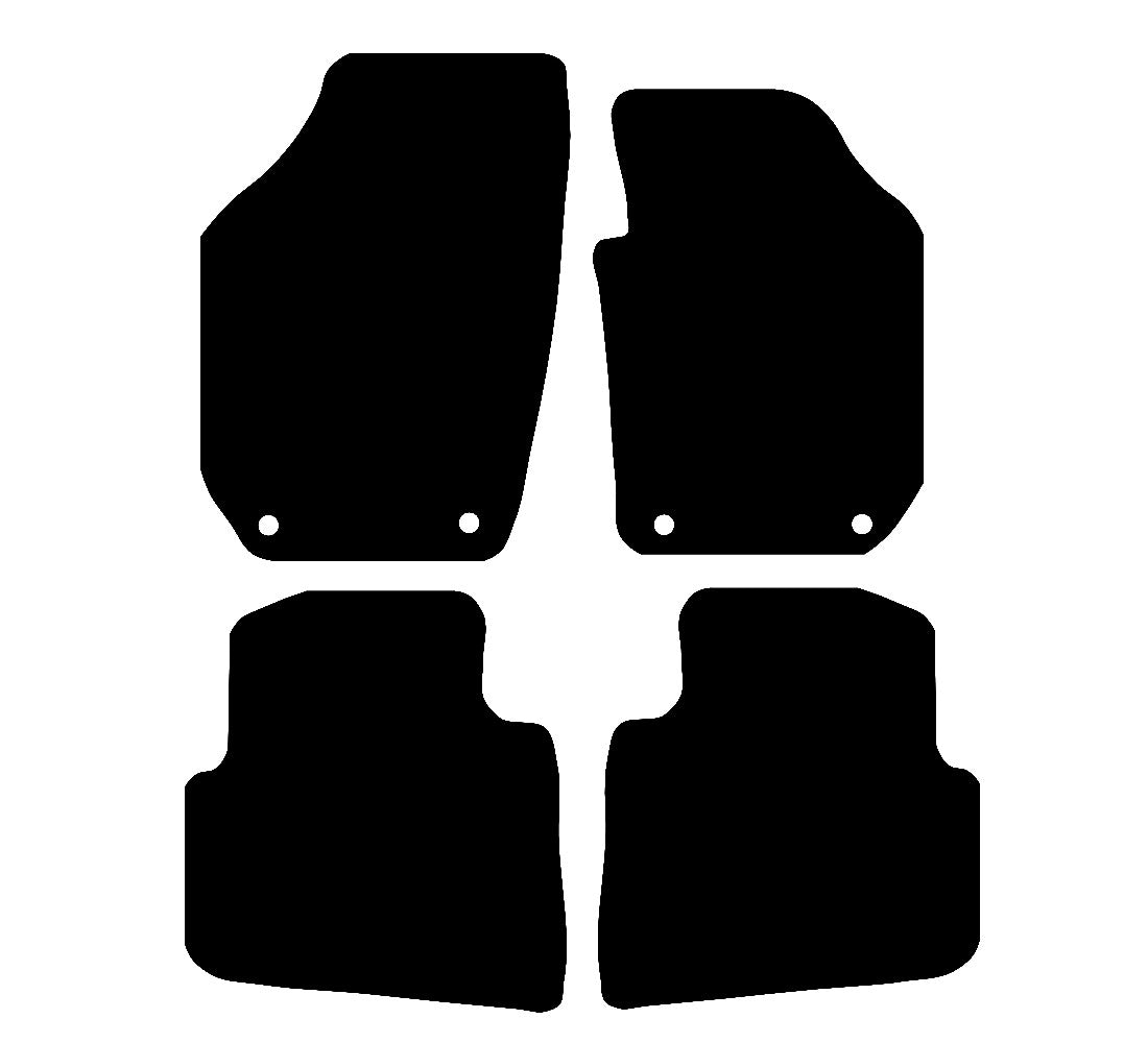 Skoda Roomster (2006-2015) Car Mats (8 clips) Mat Shape