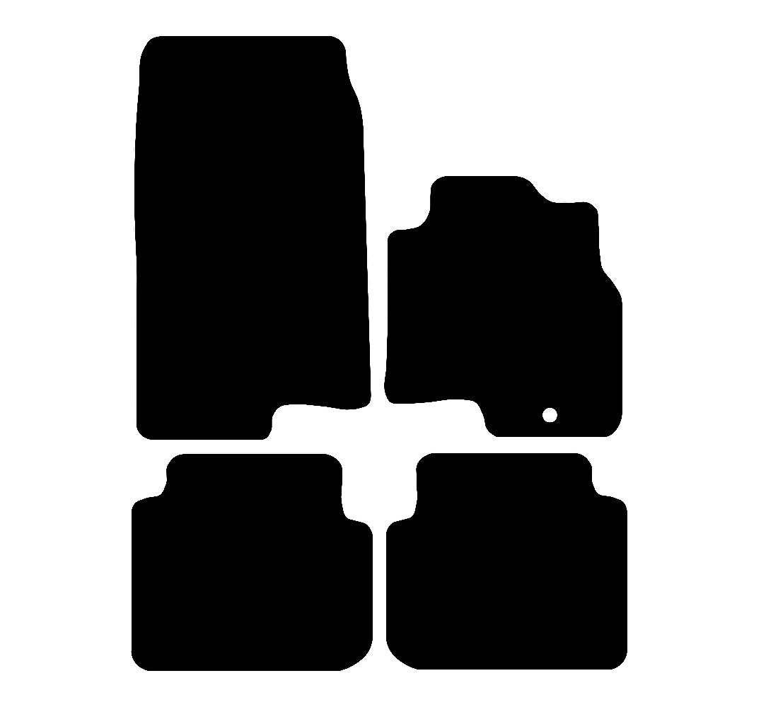 Smart forfour (2004-2006) Car Mats Mat Shape