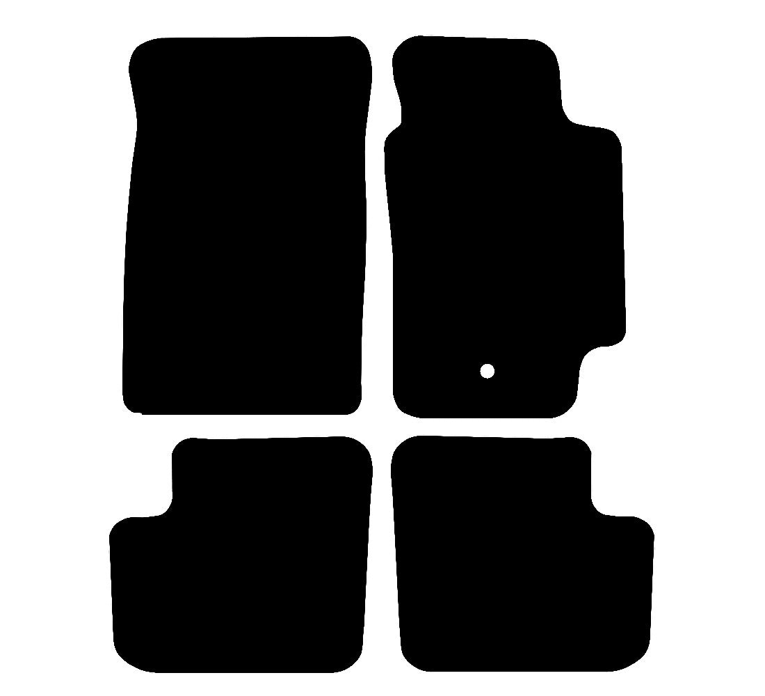 Toyota Avensis (1997-2002) Car Mats (2 clip) Mat Shape